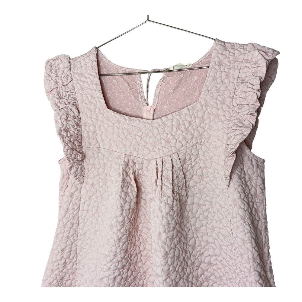 New with Tags Easel TEXTURED DRESS Pink Babydoll Dress SZ S - Picture 6 of 12